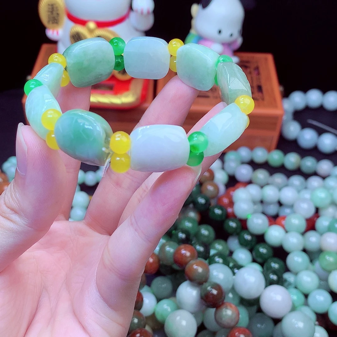翡翠未镶嵌毛衣链