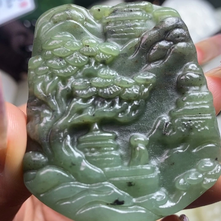 和田玉未镶嵌颈饰