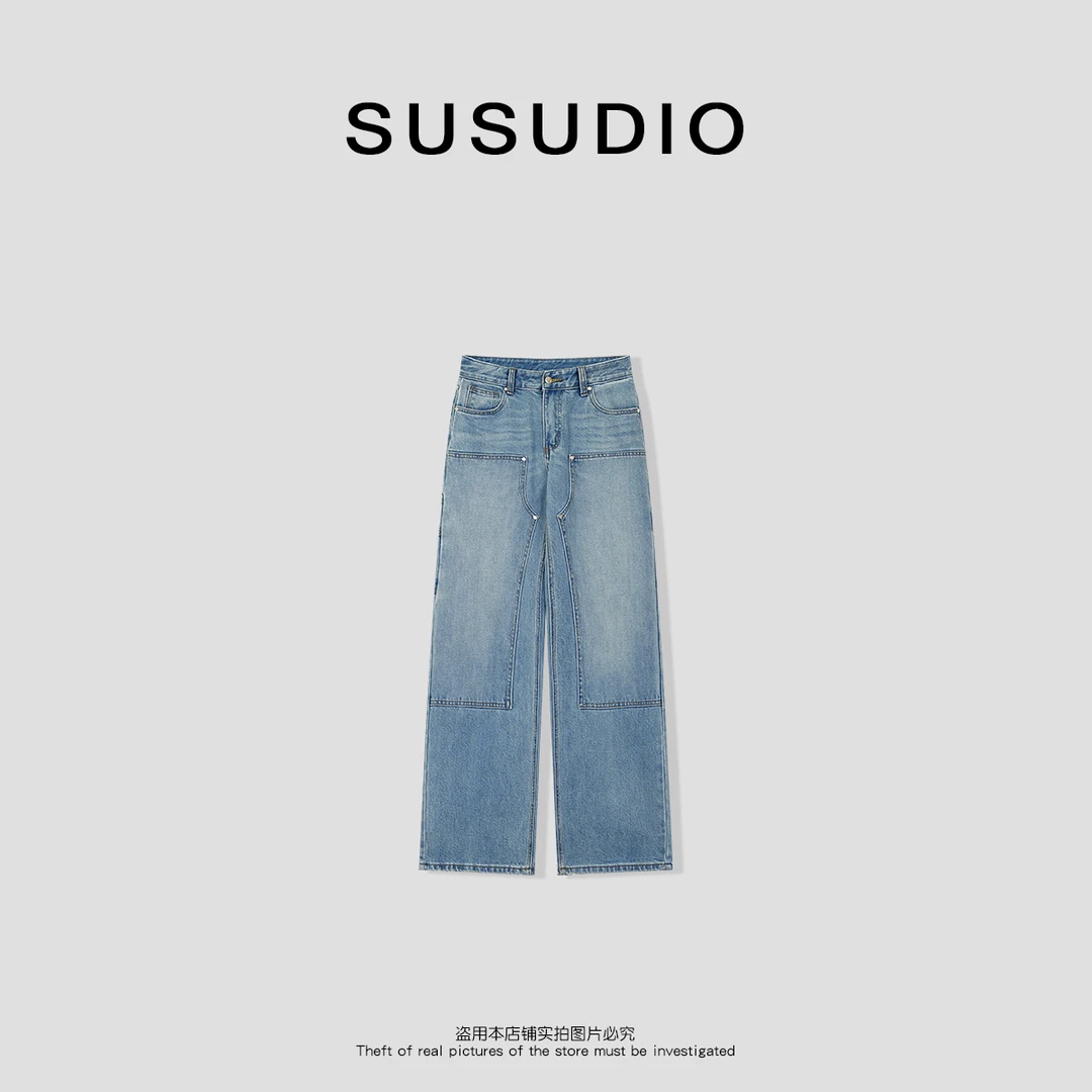 SUSUDIO牛仔满分 中低腰设计款休闲舒适牛仔裤40023