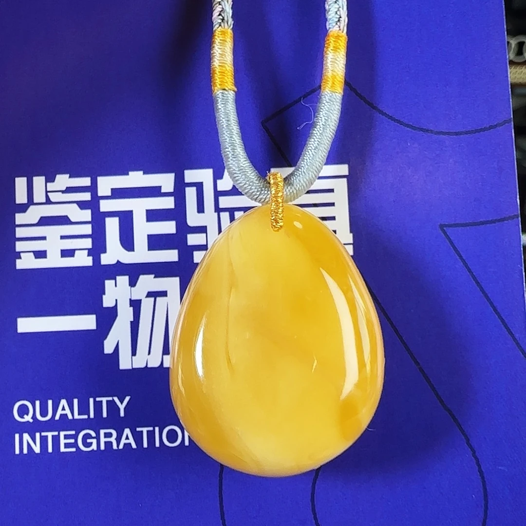 蜜蜡未镶嵌颈饰焦皮料浓蜡杨枝甘露水滴