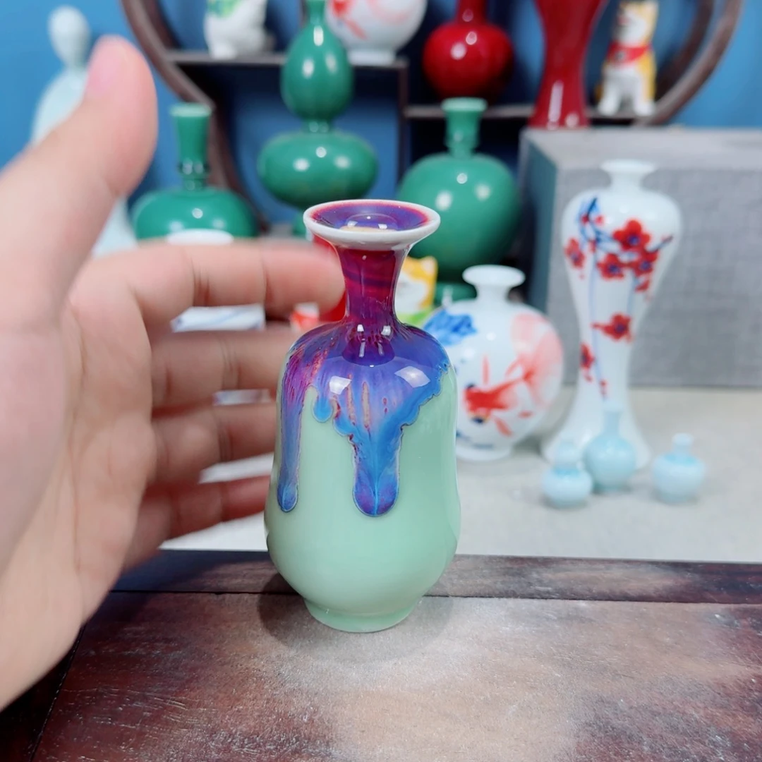 陶瓷手工小花器摆件