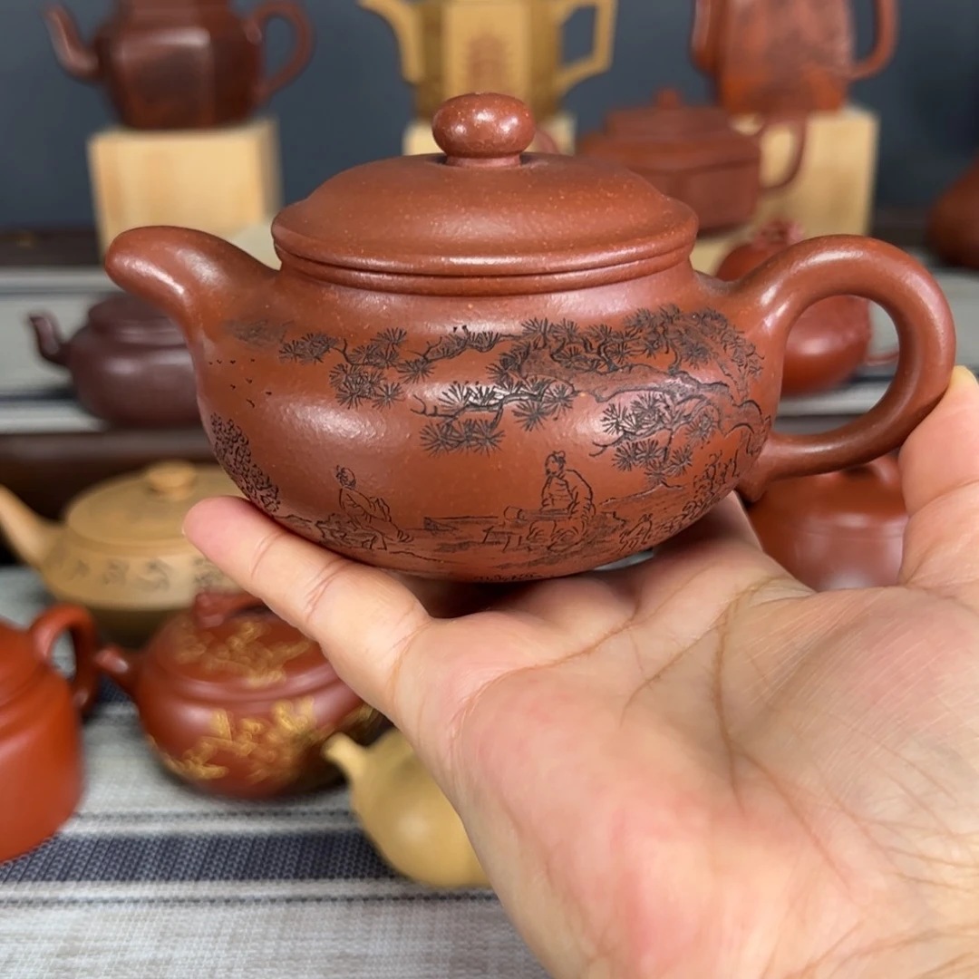 茶壶紫砂老****贺仿古底槽清