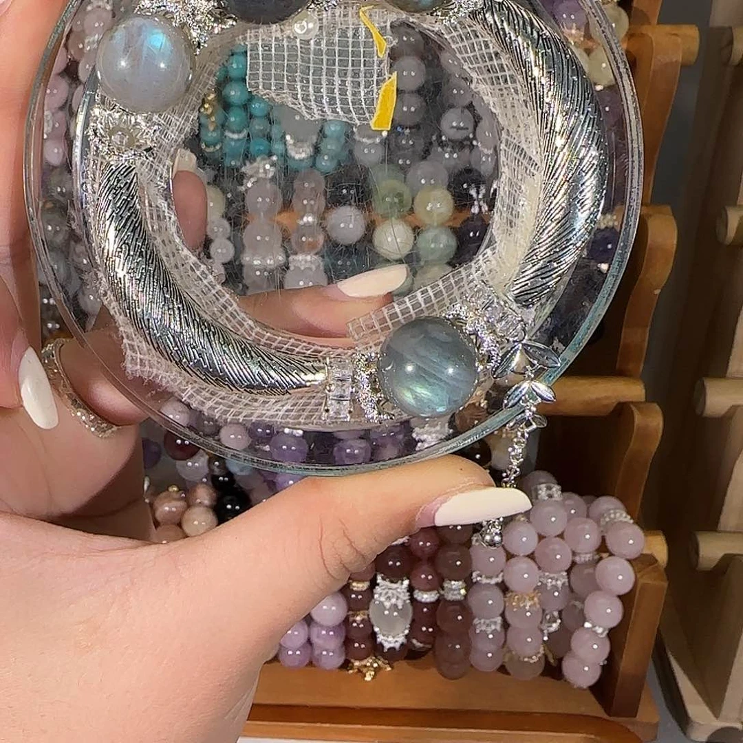 烟晶手链未镶嵌哈哈