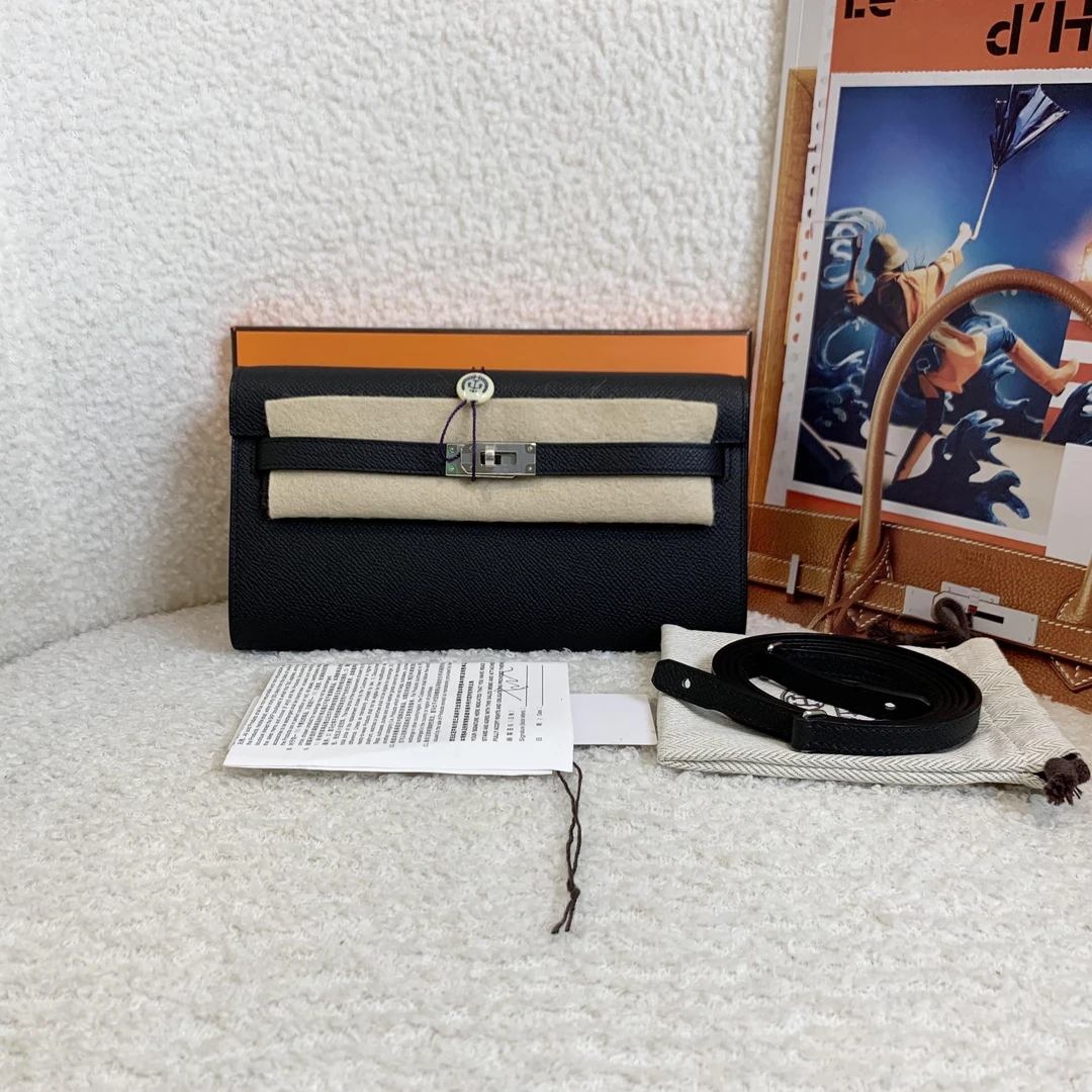 未使用 Hermes/爱马仕 壹臻/黑银Kelly to go k刻ep/78614252