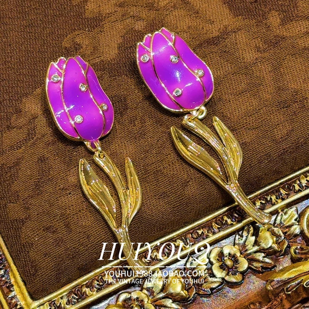 铜合金耳饰 【流光】高级溢彩耳钉260