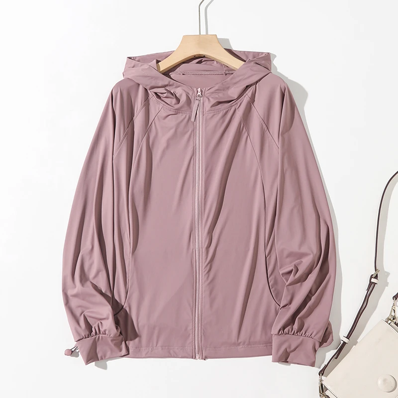 【冰爽夏日】轻薄防紫外线凉感百搭丝滑原纱防晒衣外套A7635#88777