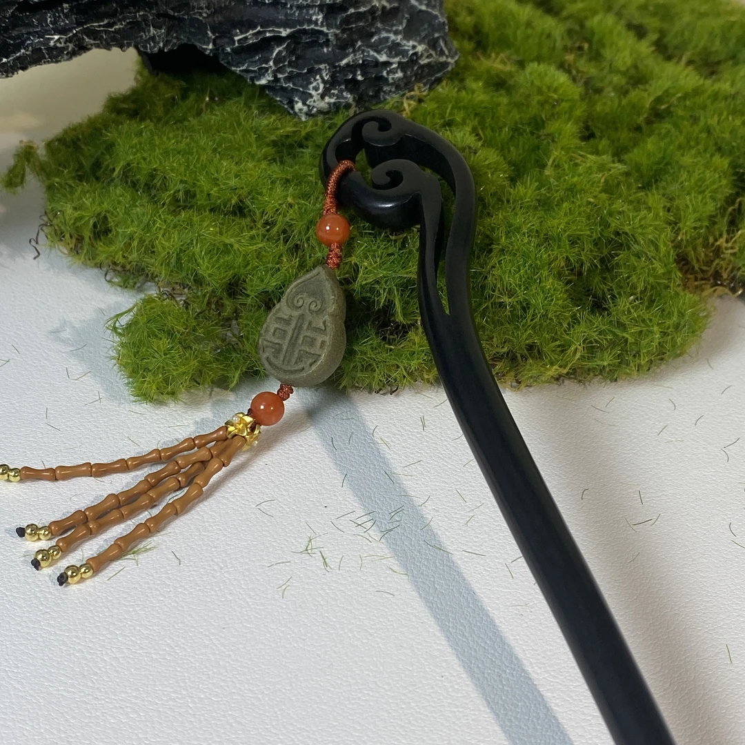 【央网专属】T龙井葫芦DIY发簪  92201043 多样性发其一