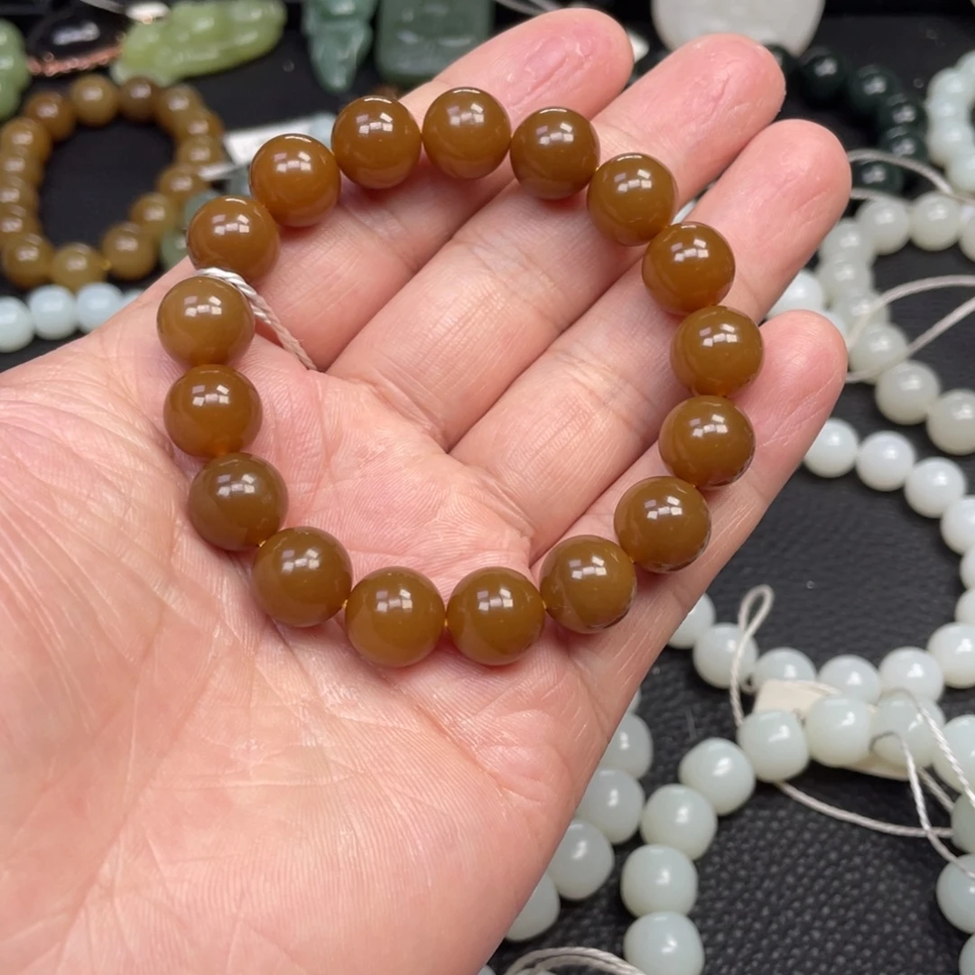 和田玉未镶嵌手链