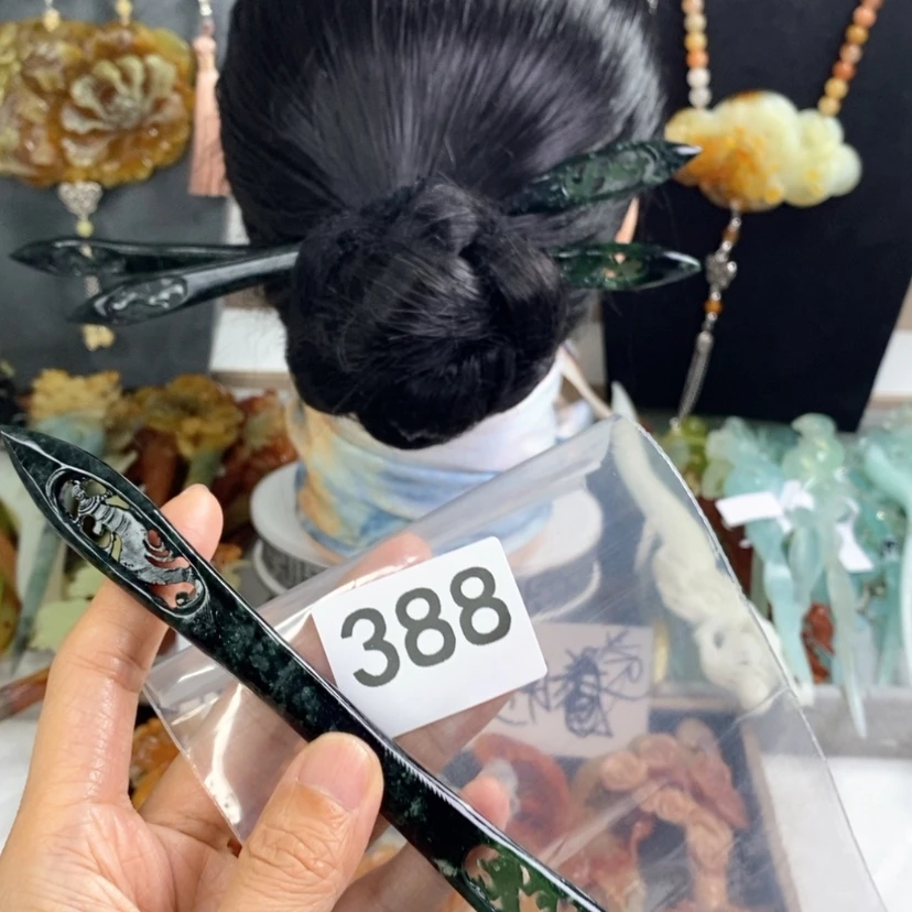 【闪购商品】岫玉发饰未镶嵌?*初