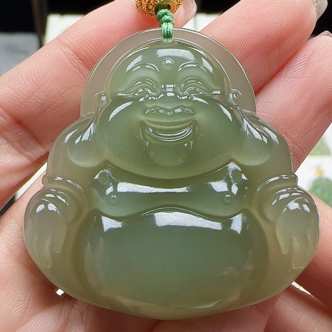吊坠(赠链)足金镶嵌和田玉