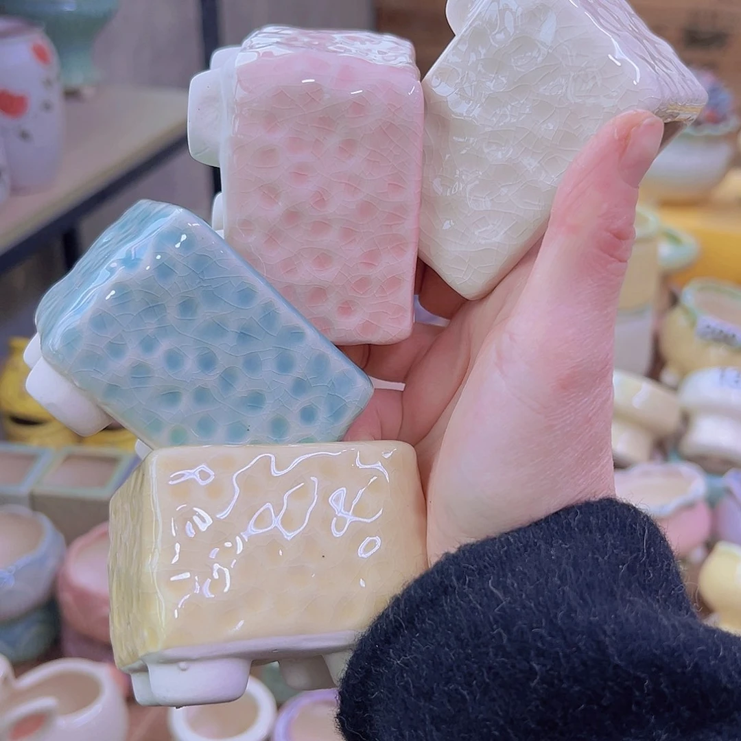 红陶陶瓷花盆满12包邮