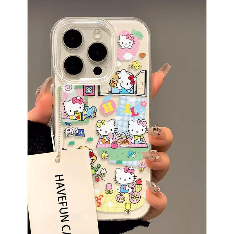 春游KT适用苹果华为vivo小米oppo女iphone15/16/14手机壳