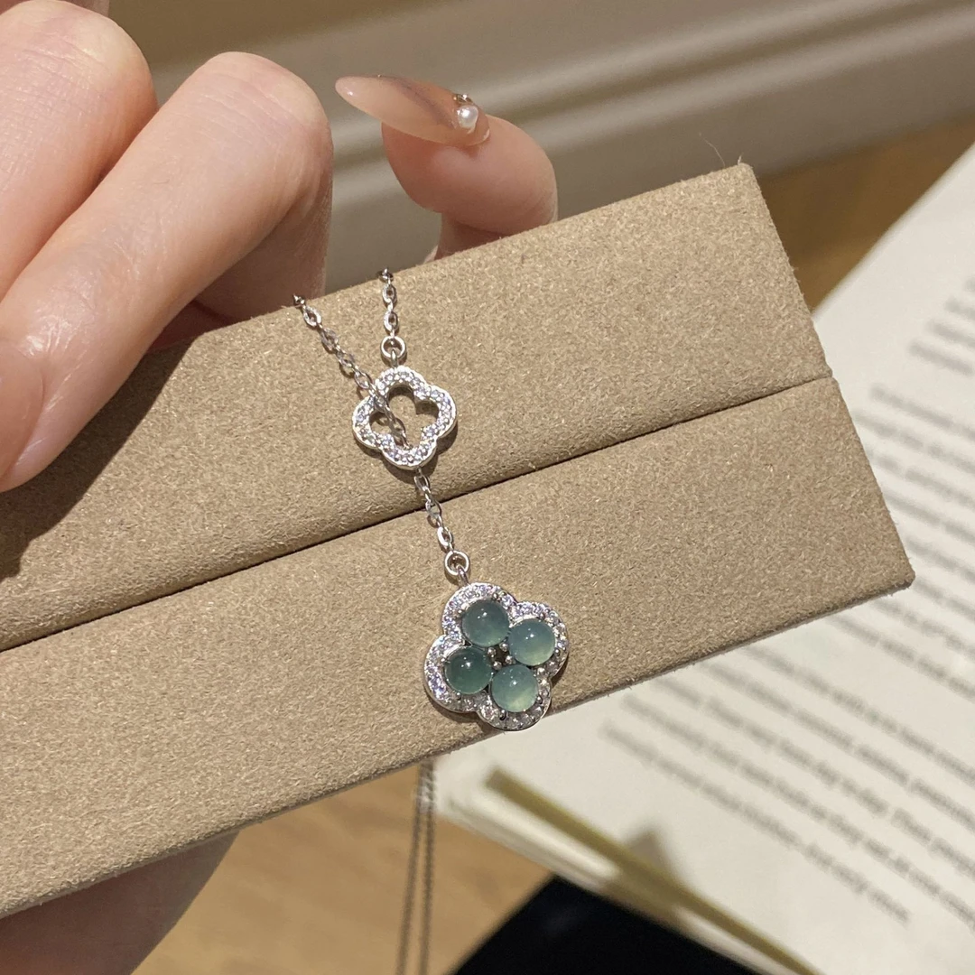 链子925银 S925纯银新中式四叶草项链女轻奢气质时尚百搭经典小众