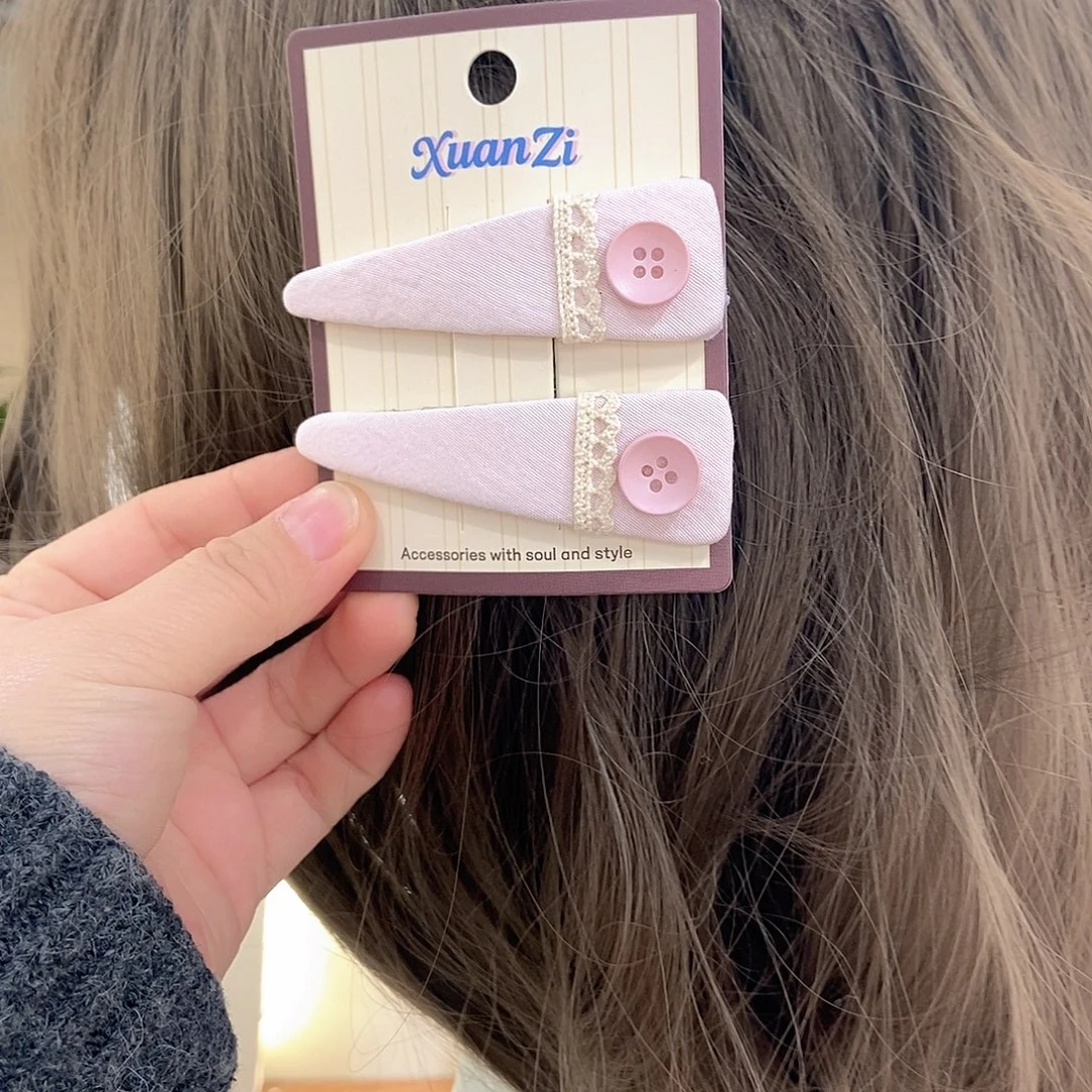 布艺铁合金粉色掰掰夹