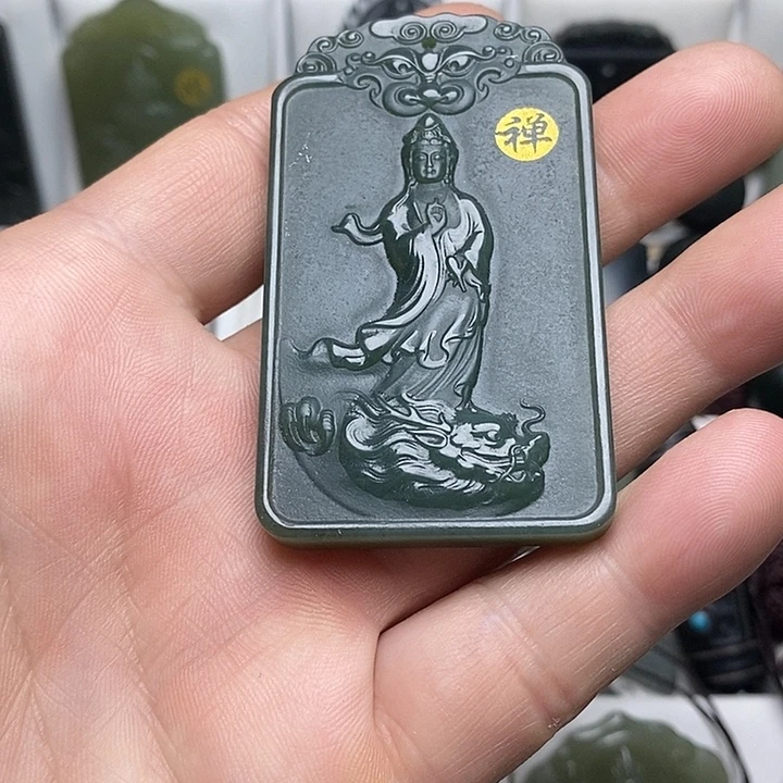 和田玉（青玉）未镶嵌颈饰