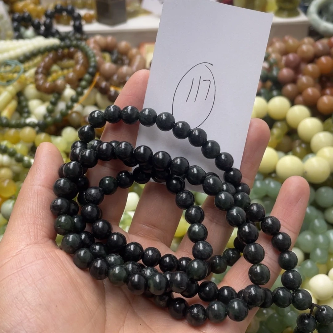 蛇纹石玉手链未镶嵌