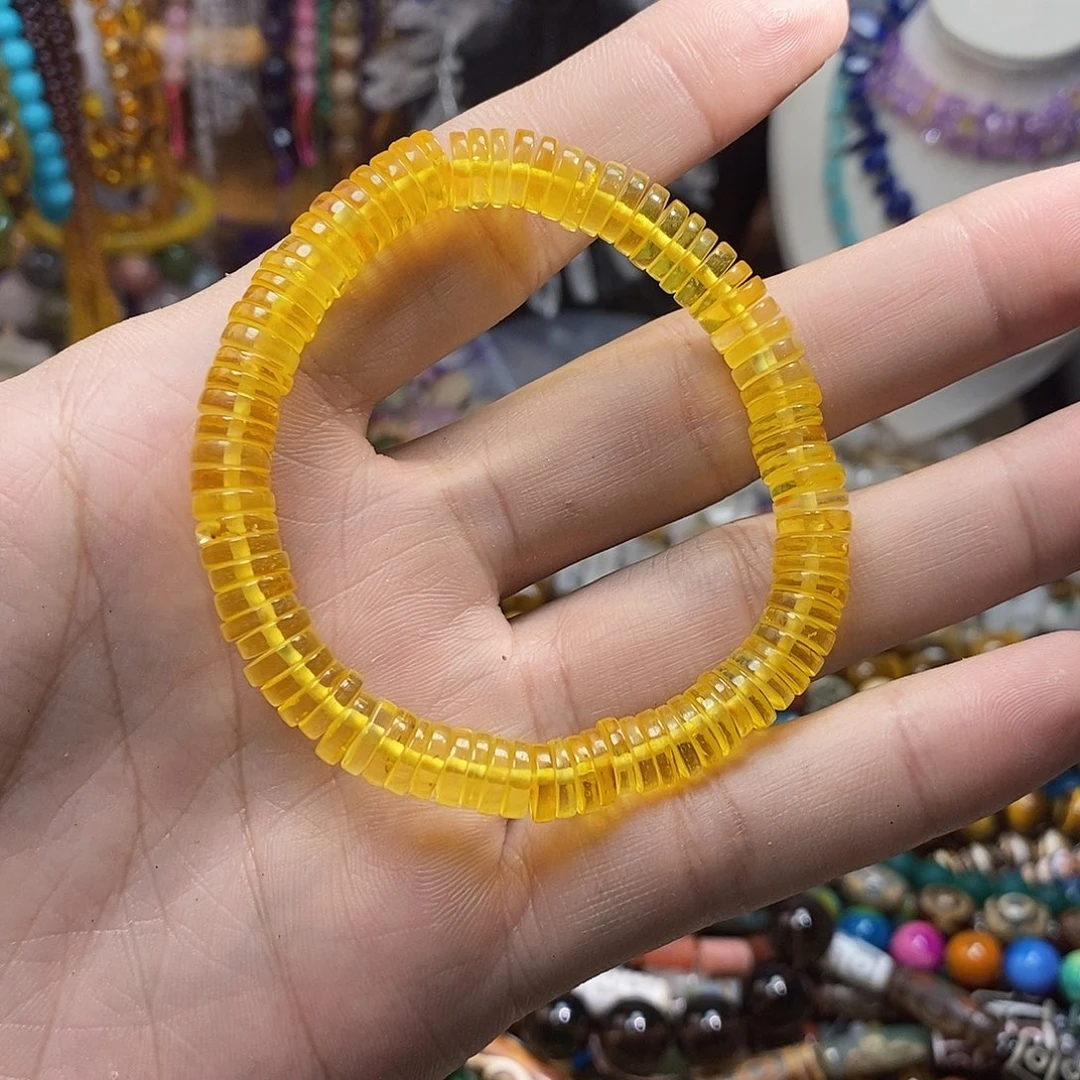 石英质玉未镶嵌，天然琥，珀直切8mm，