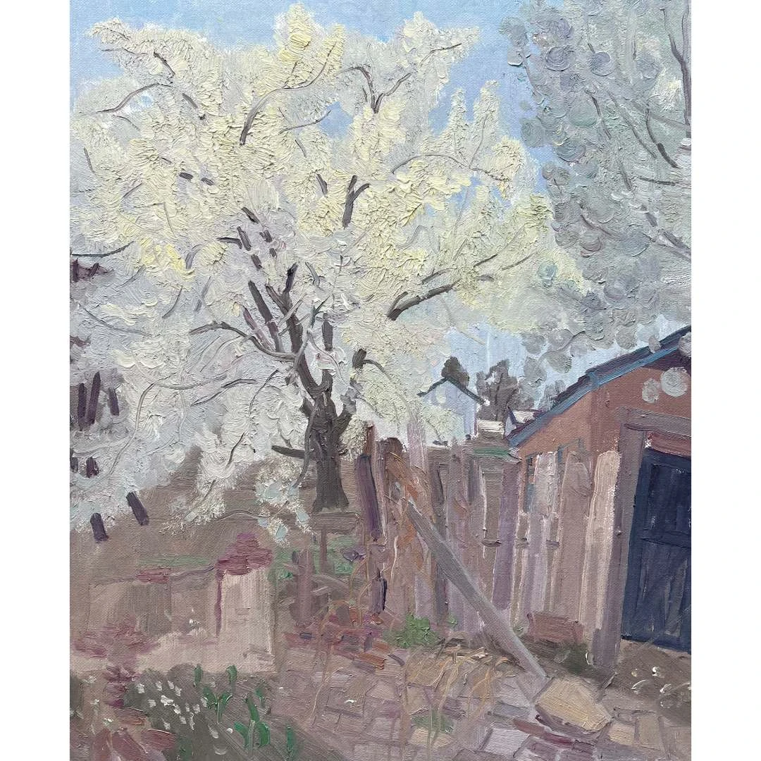 5017沈志全《春的信使》原创手绘油画花卉作品60*50cm适合客厅餐厅