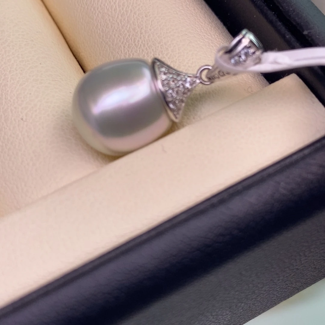 颈饰银S925镶嵌海水珍珠