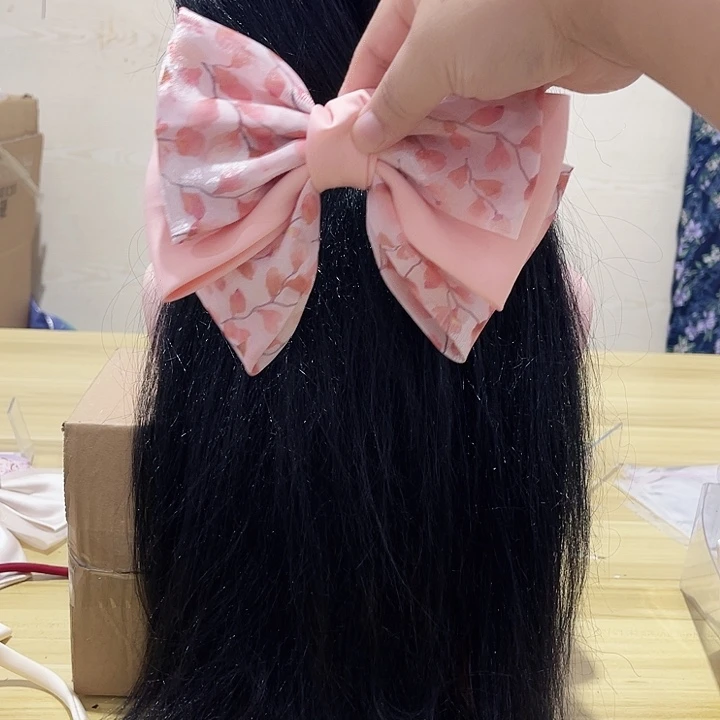 铁合金布艺蝴蝶结发夹
