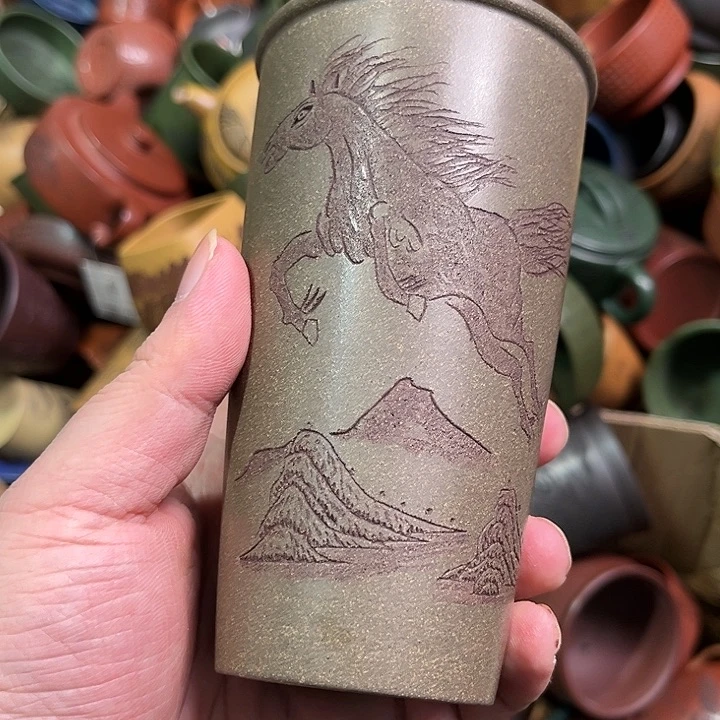 紫砂茶杯全手工紫砂主人杯