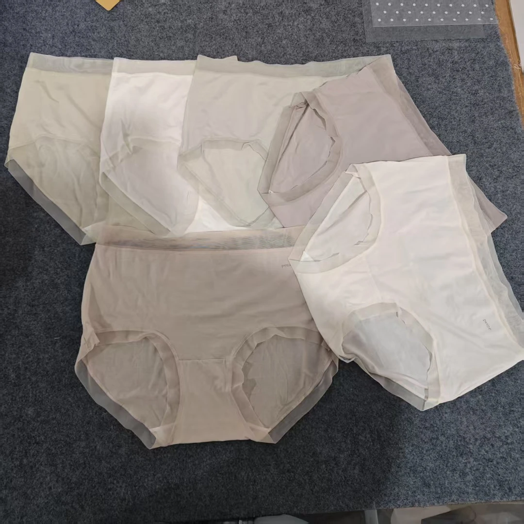 NK6005柔软舒适中腰蕾丝边女内裤