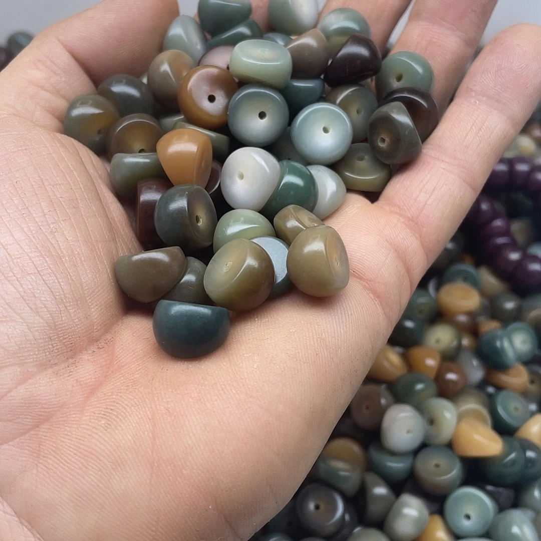 白玉菩提吊坠13深色多宝大肠100颗➕灯牌宠10颗