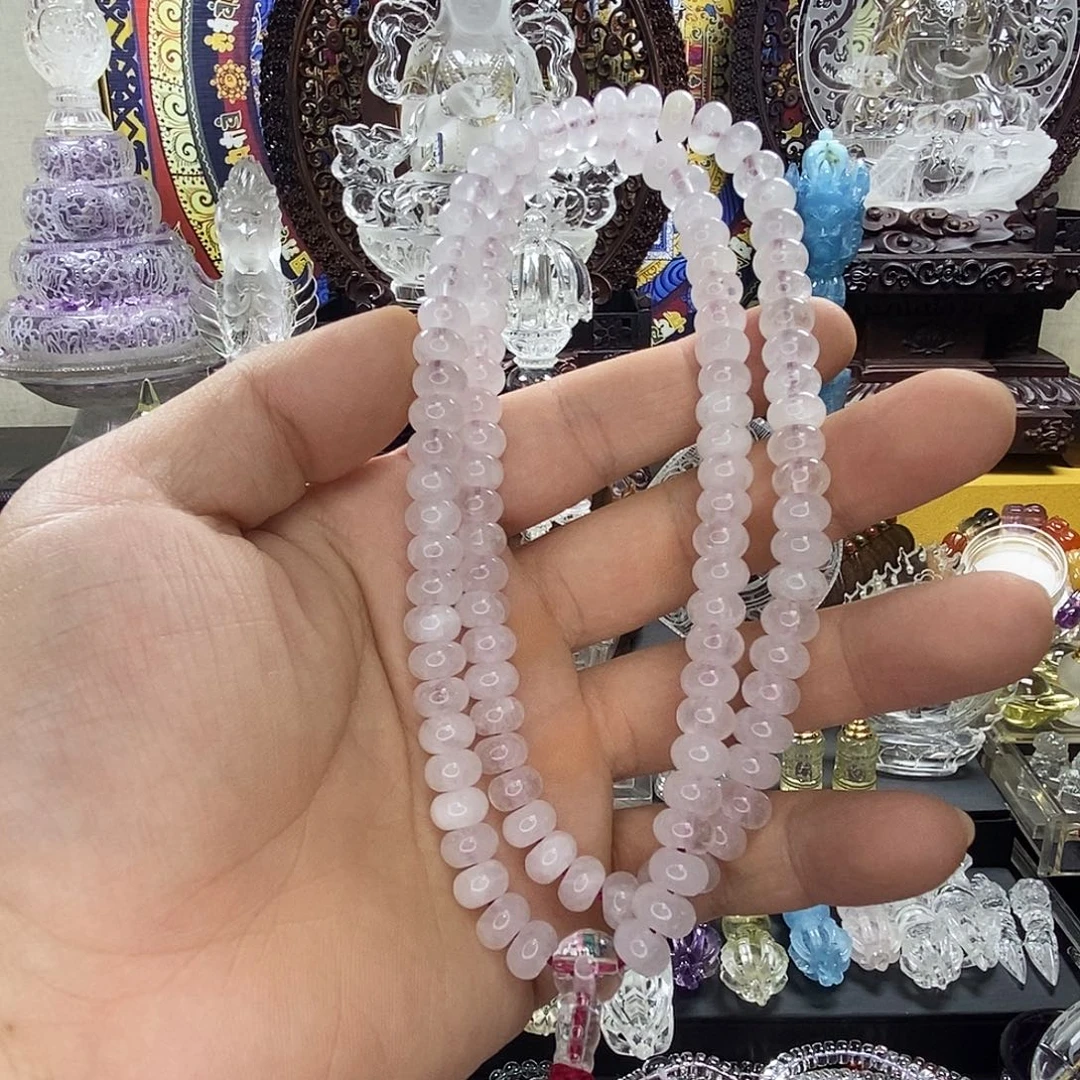 圆****水晶手链未镶嵌水晶108颗