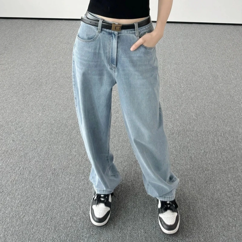 AMASS/阿玛施宽松显瘦高腰香蕉牛仔裤5100484