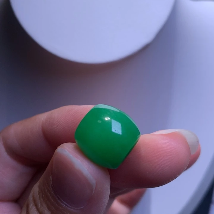 三***丽缅甸翡翠冰绿甜甜圈