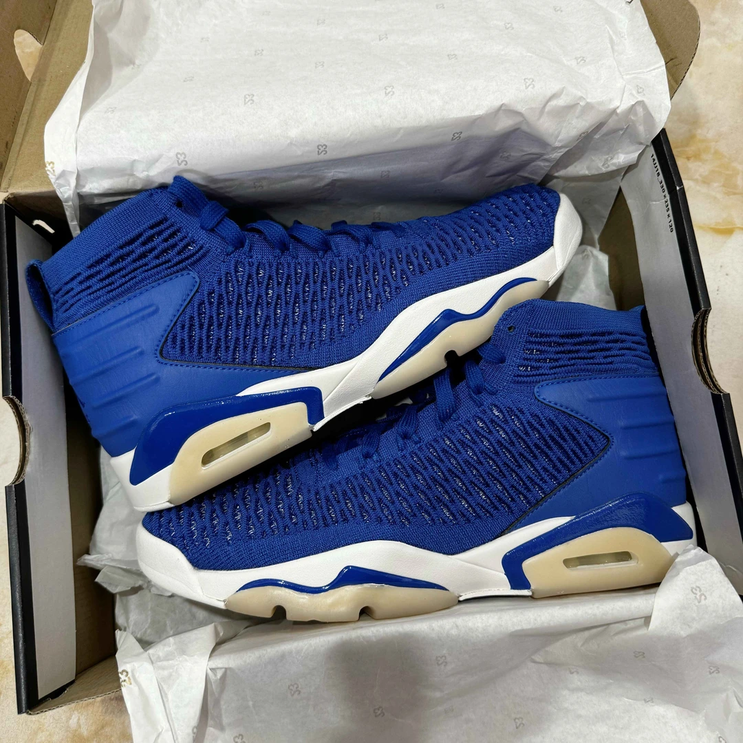 【微瑕慎拍】耐克 飞线编织篮球鞋AJ8207-401 43(鞋盒有点破)