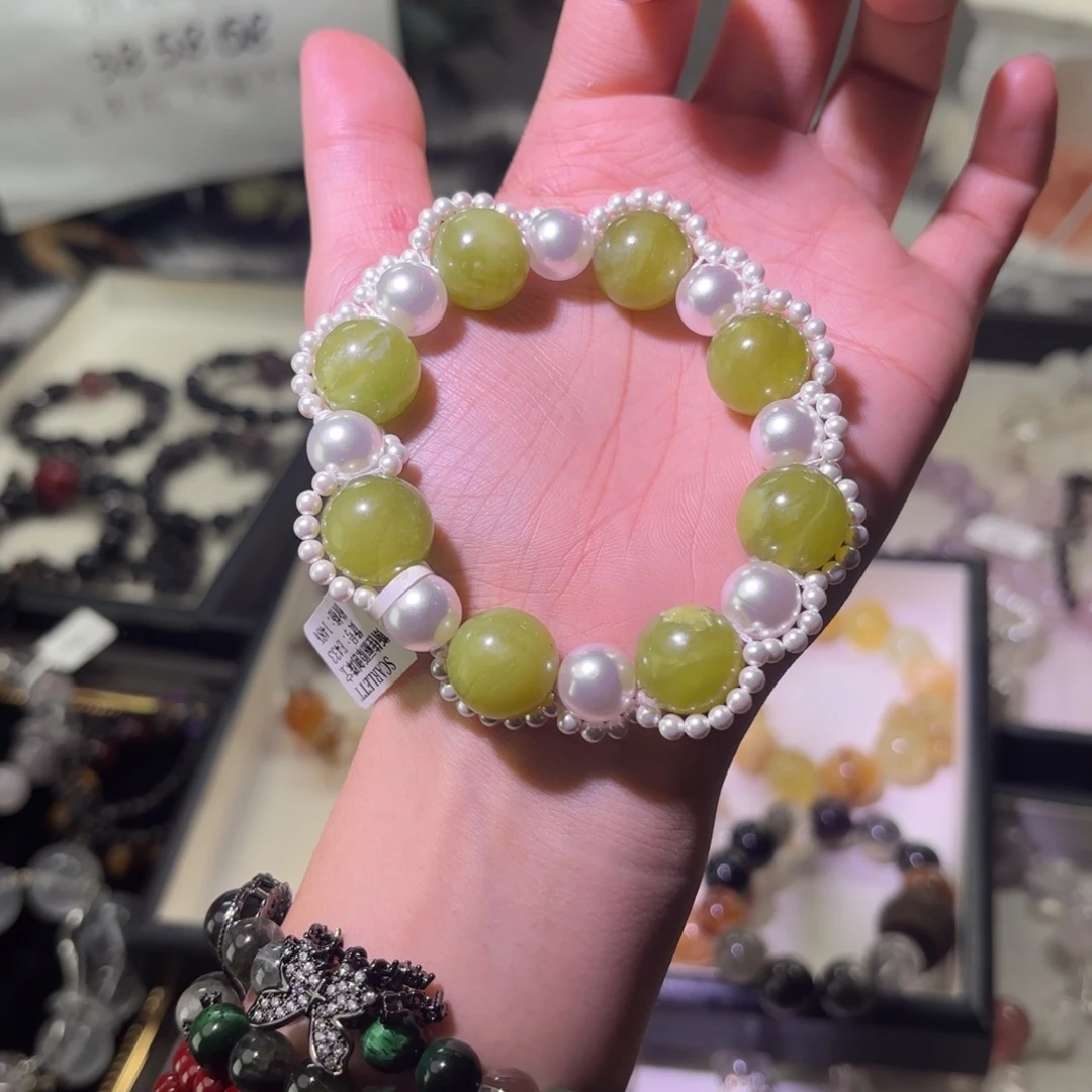 烟晶手链银S925镶嵌