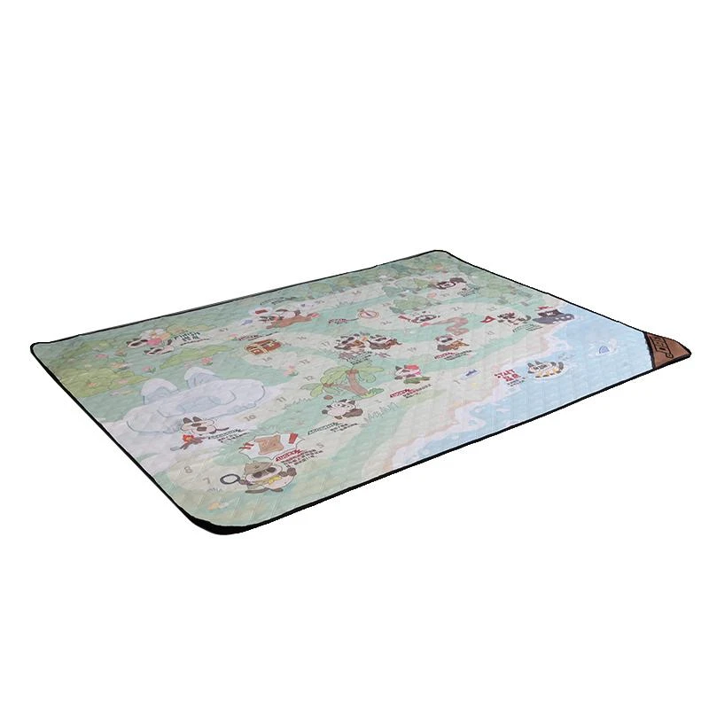 （户外露营郊游野餐垫）大尺寸可折叠防潮防尘卡通趣味草坪坐垫G