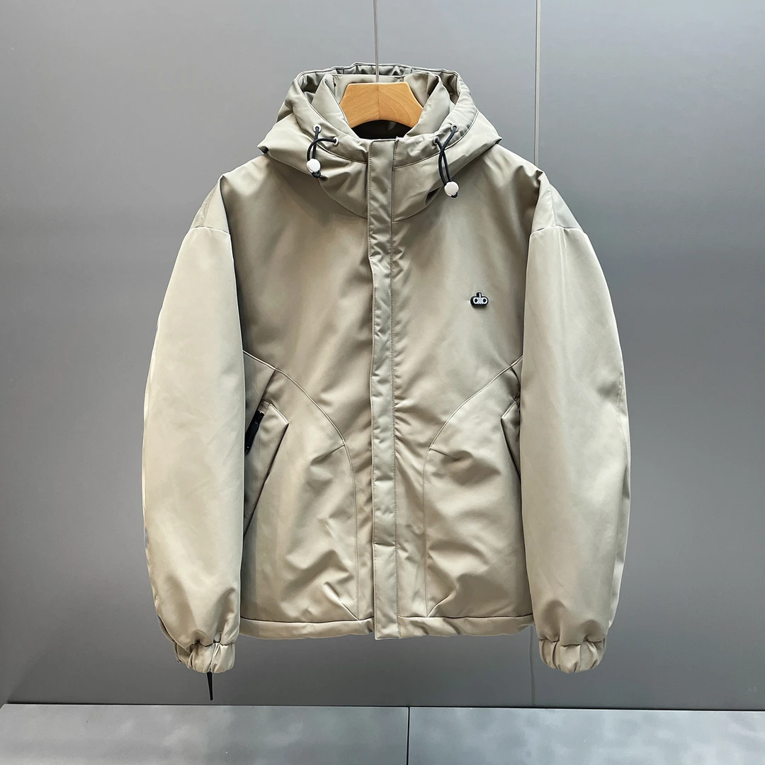 加厚户外男士羽绒服冬季潮流短款时尚休闲外套保暖百搭连帽上衣