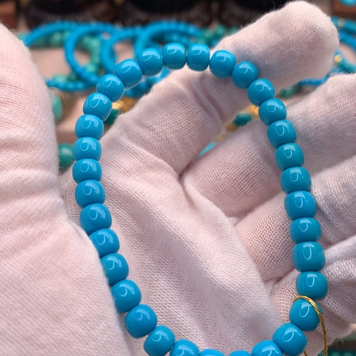 绿松石未镶嵌湖北天然原矿绿松石6.5