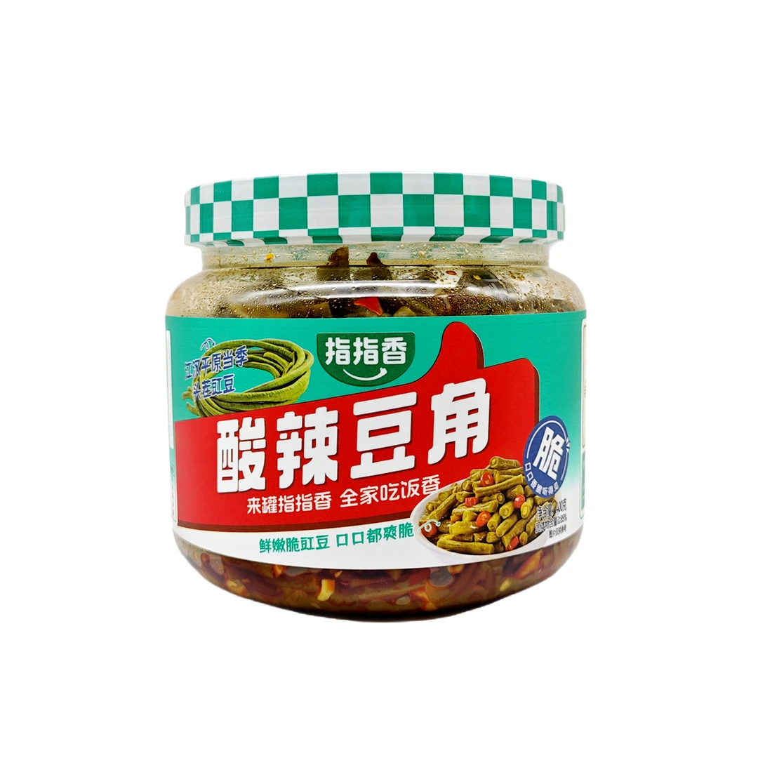 指指香酸辣豆角下饭罐装咸菜开胃菜腌菜酱菜香辣酸豆角正宗酸豆角
