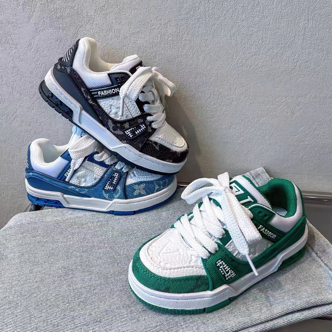 男童休闲鞋2025秋季新款童鞋儿童真皮运动鞋低帮鞋子百搭女童板鞋