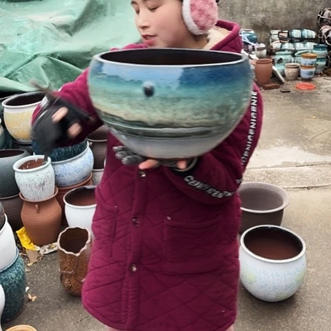 口30高19瑕疵盆子