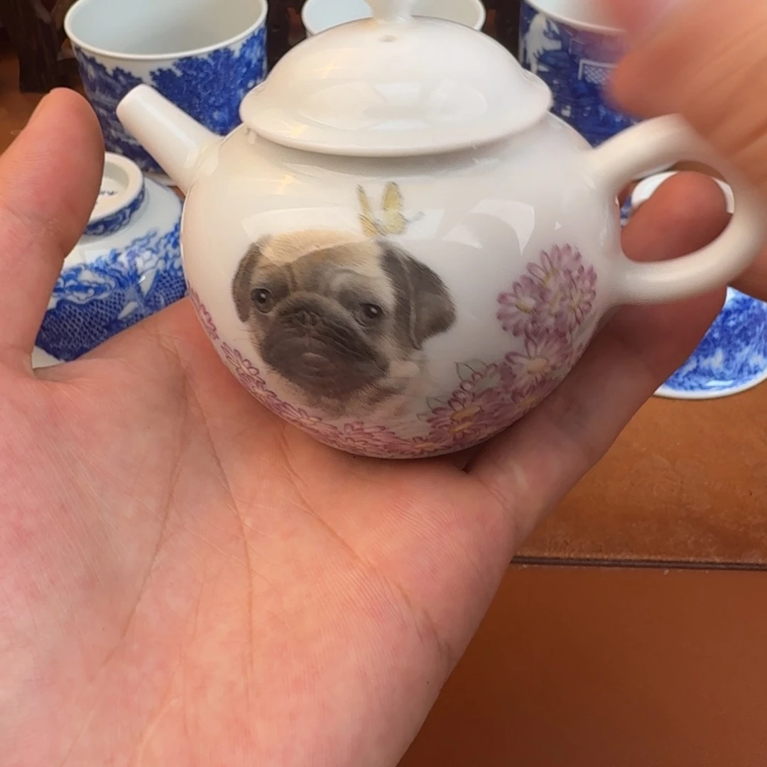摆件景德镇瓷器手工手绘