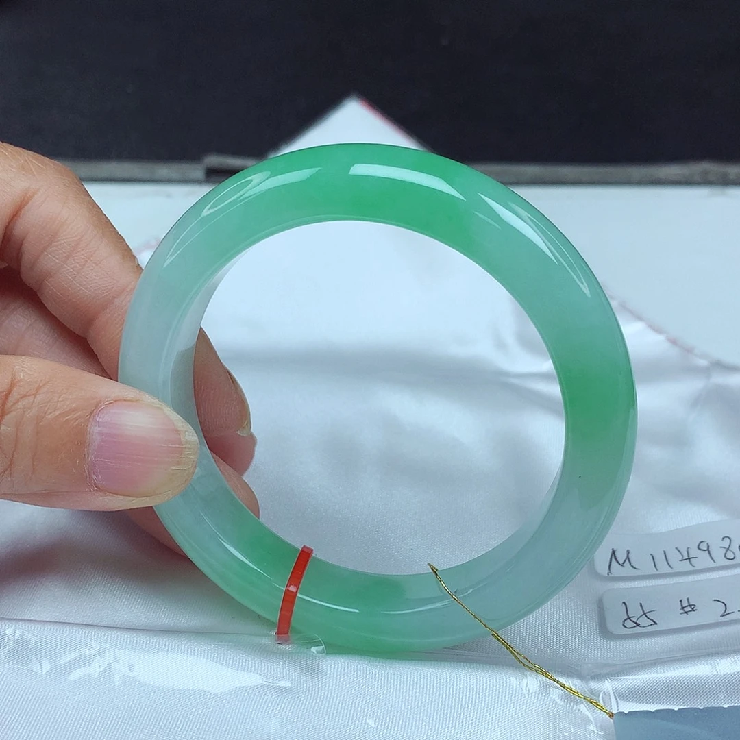 翡翠未镶嵌手镯55圈4980