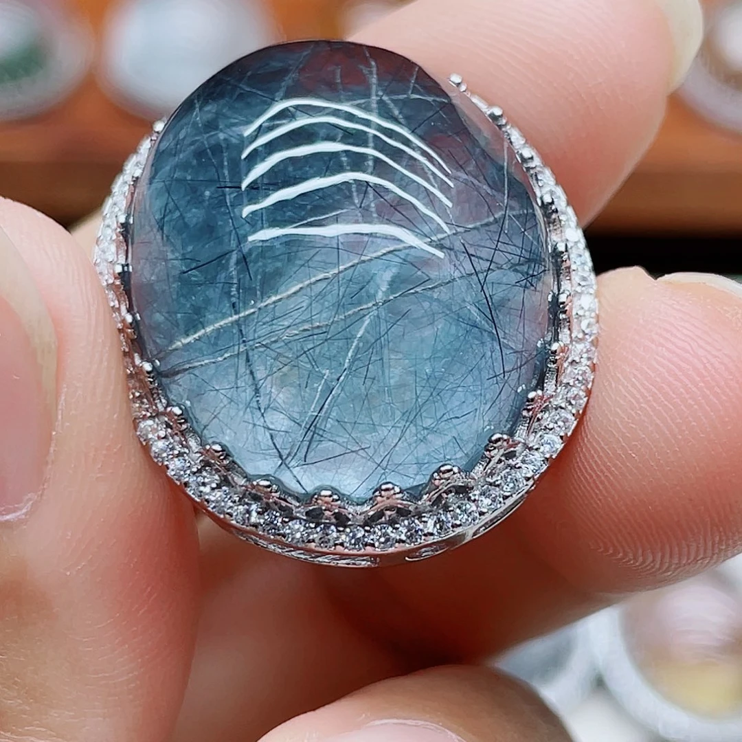 十***一银S925镶嵌吊坠(不含链)水晶磨合