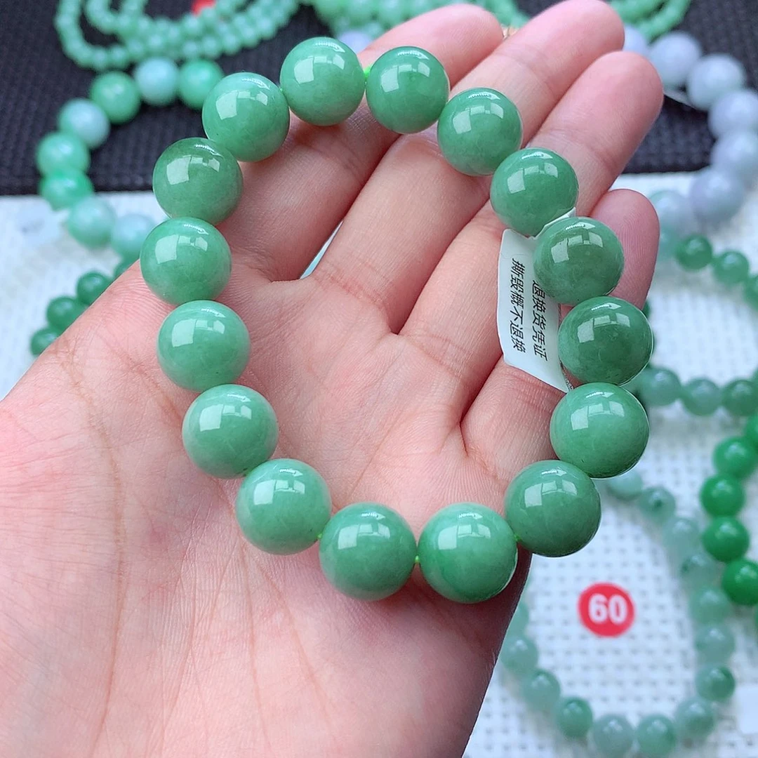 翡翠未镶嵌毛衣链卡13