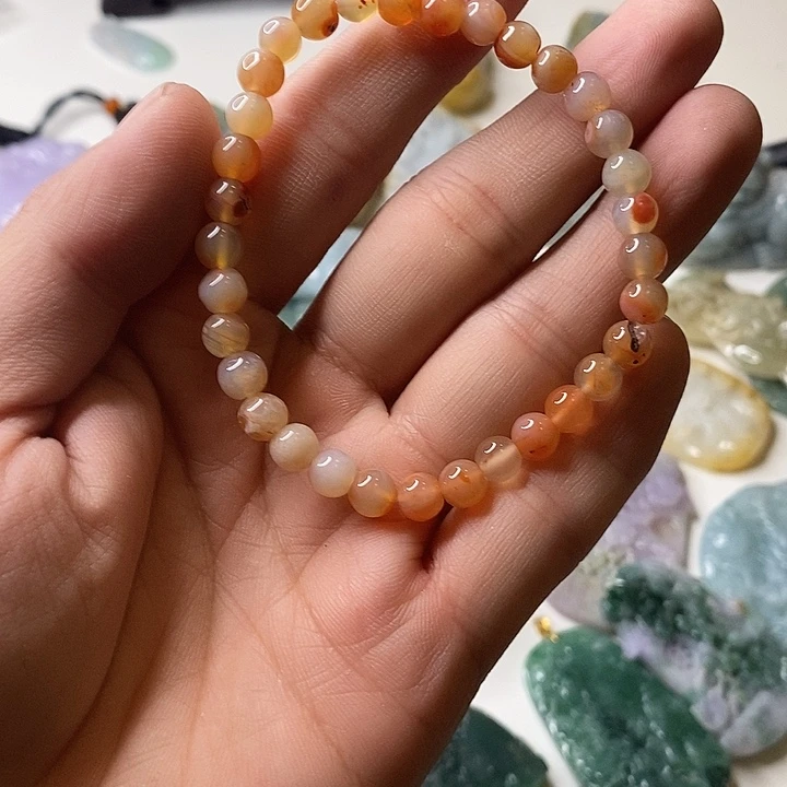 南红玛瑙手链合金