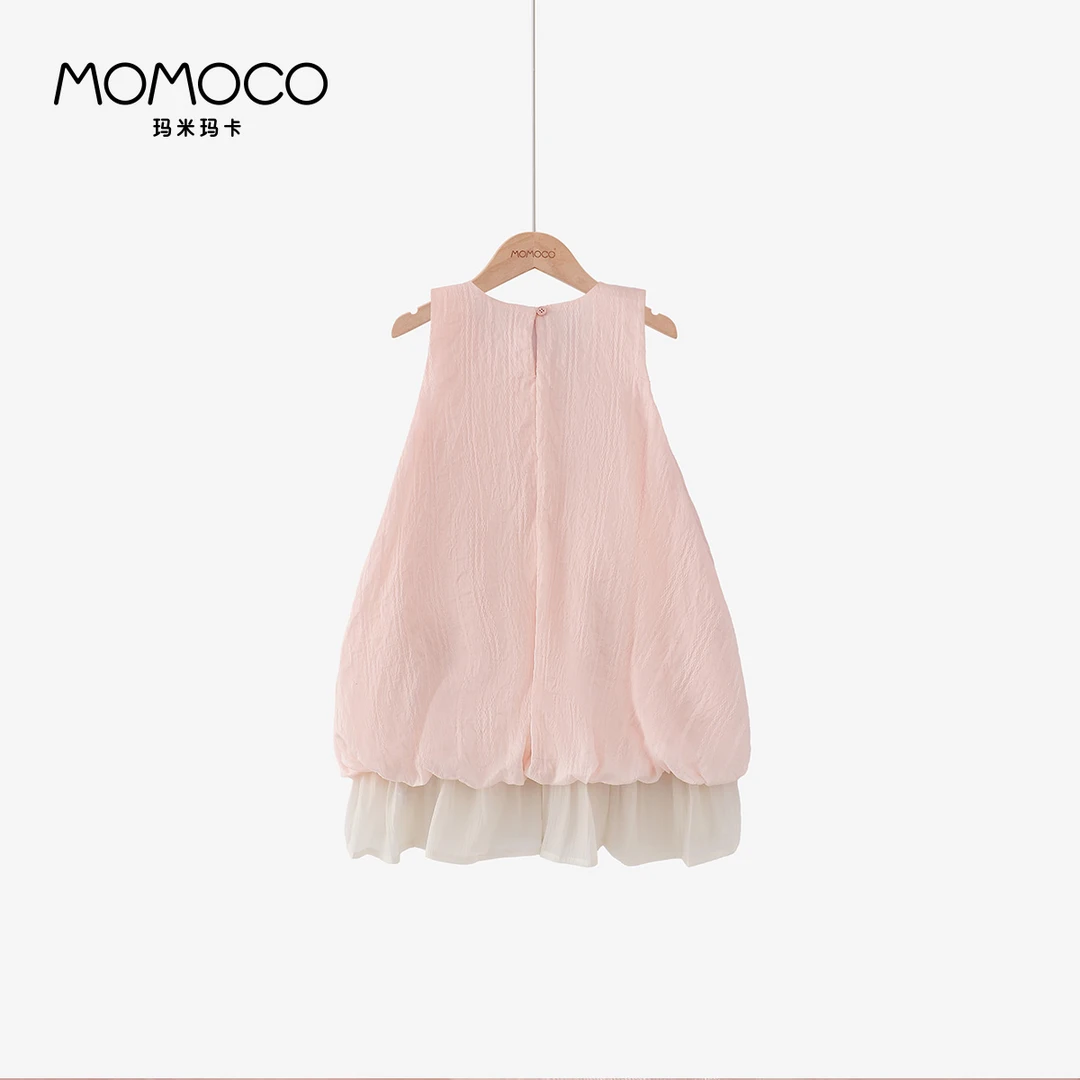 MOMOCO/玛米玛卡2025夏季新款中大童洋气时尚连衣裙甜77620470005