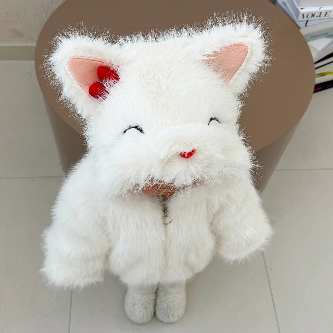 【现货】女童外套秋冬新款儿童加绒加厚女宝冬季小狐狸仿皮草毛毛衣