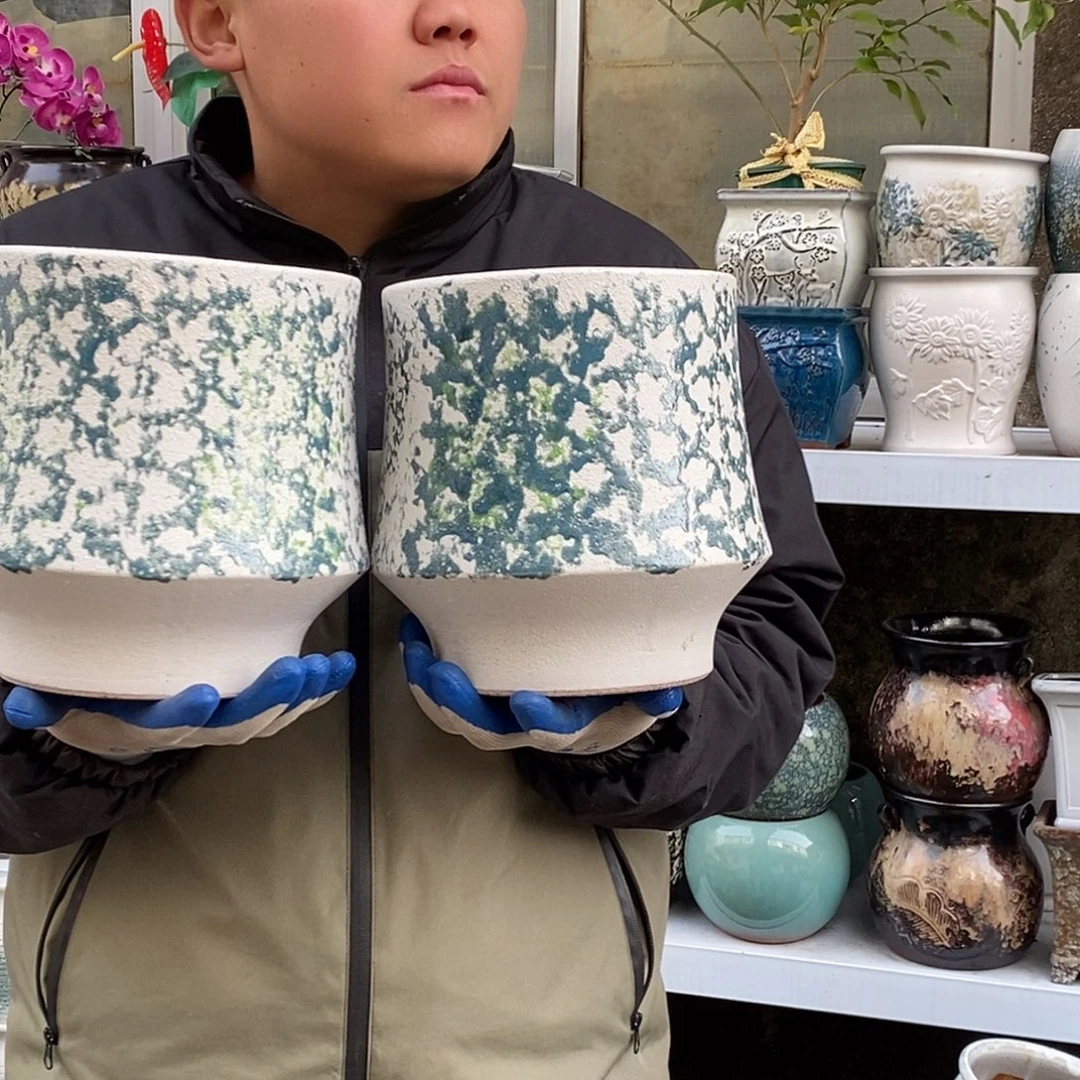 紫砂花盆口18高21福利