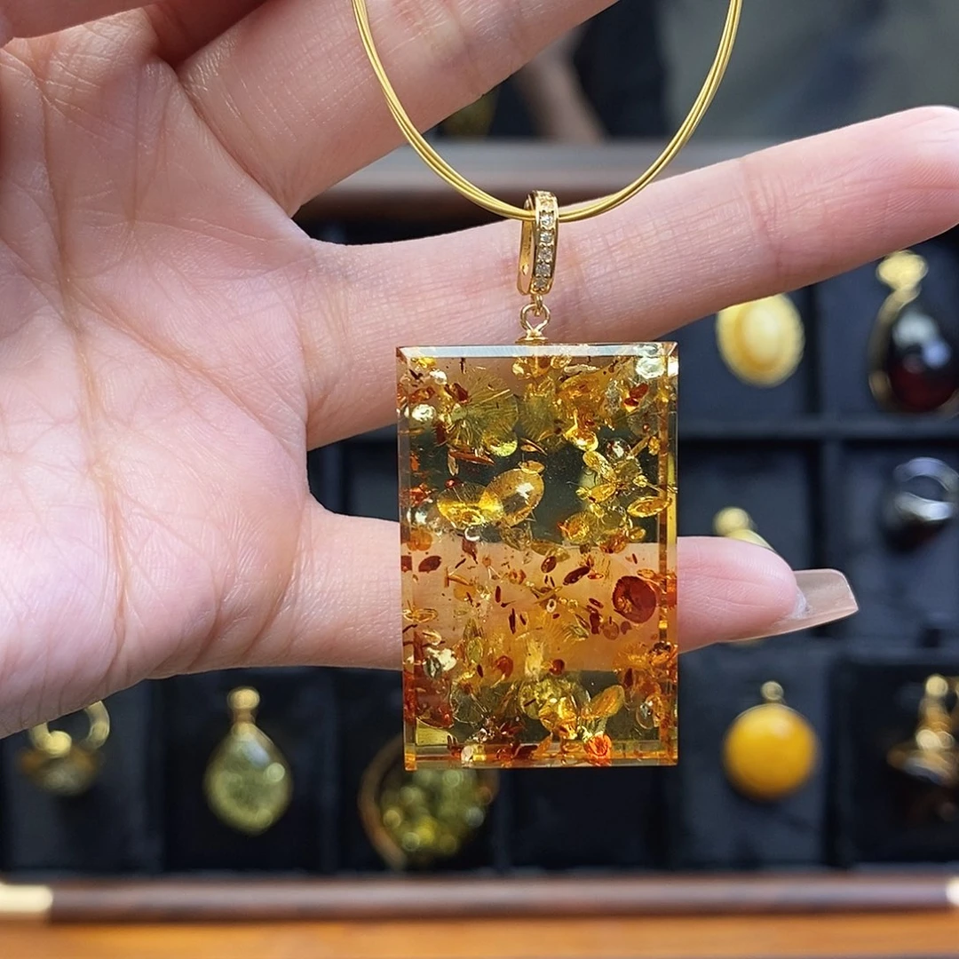 琥珀未镶嵌裸石成品