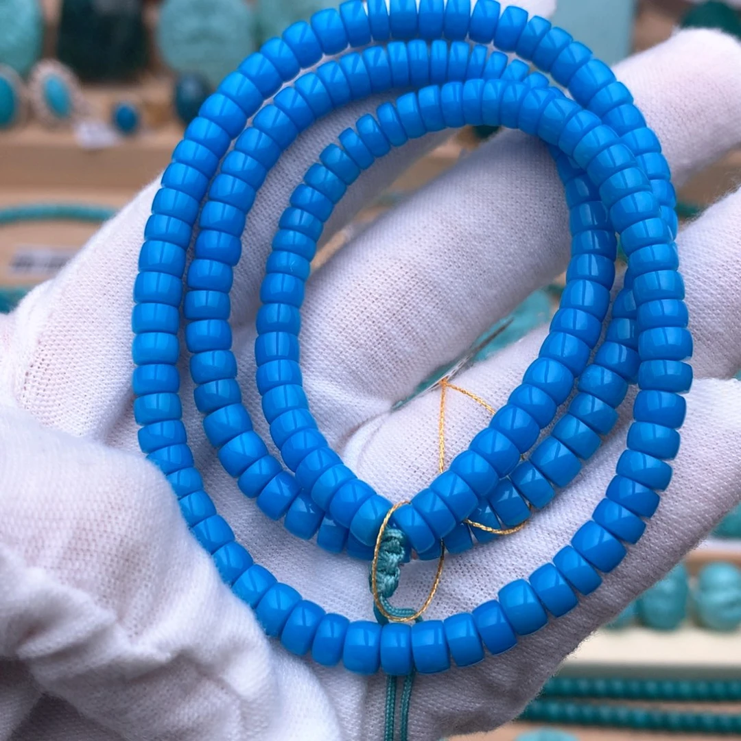 绿松石未镶嵌珠宝奇石5.3mm