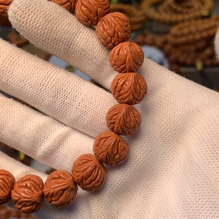 桃核手串秦岭龙纹