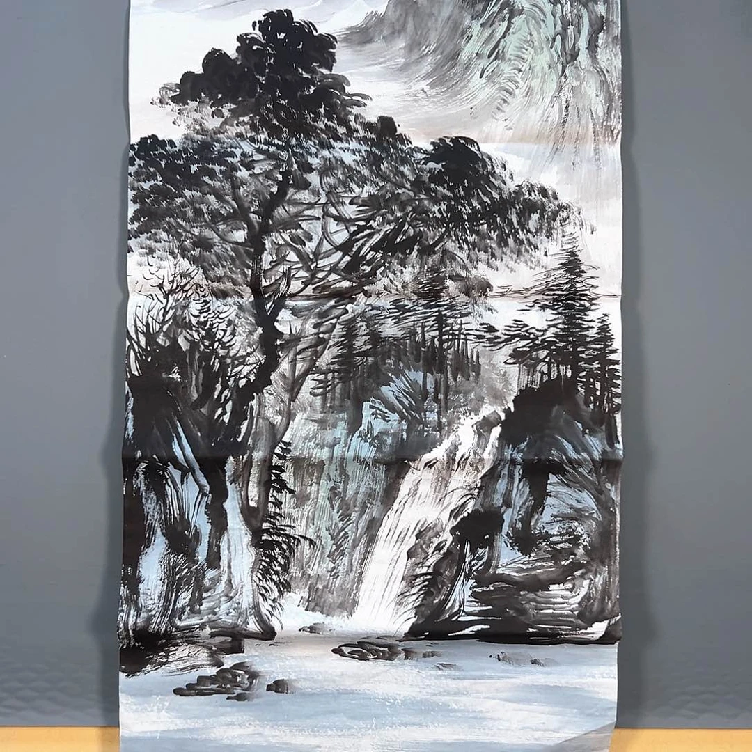 国画549 花鸟和蝴蝶在这里相遇